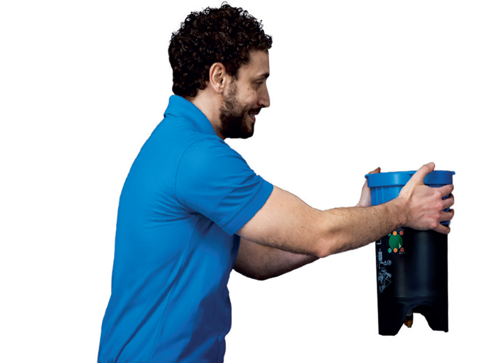 Omega Pro scale collector tank