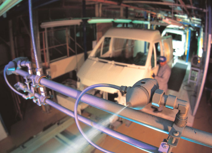 汽車制造中的加濕