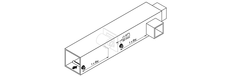 風機或風道出口前后